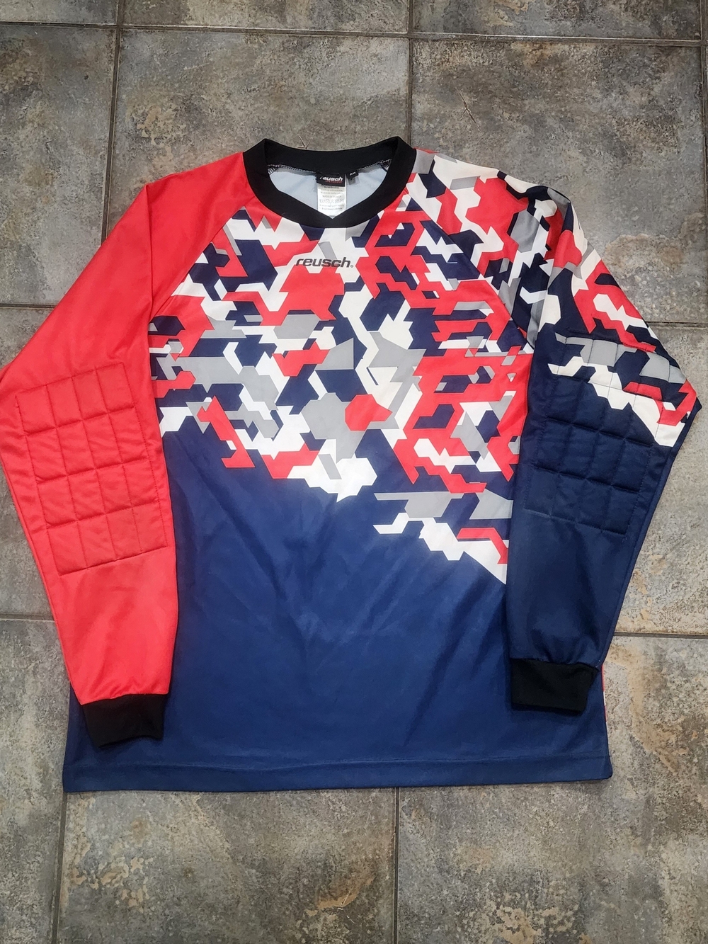 Vintage 90s Reusch Adult Medium Goalkeeper Padded Soccer Futbol Jersey Shirt